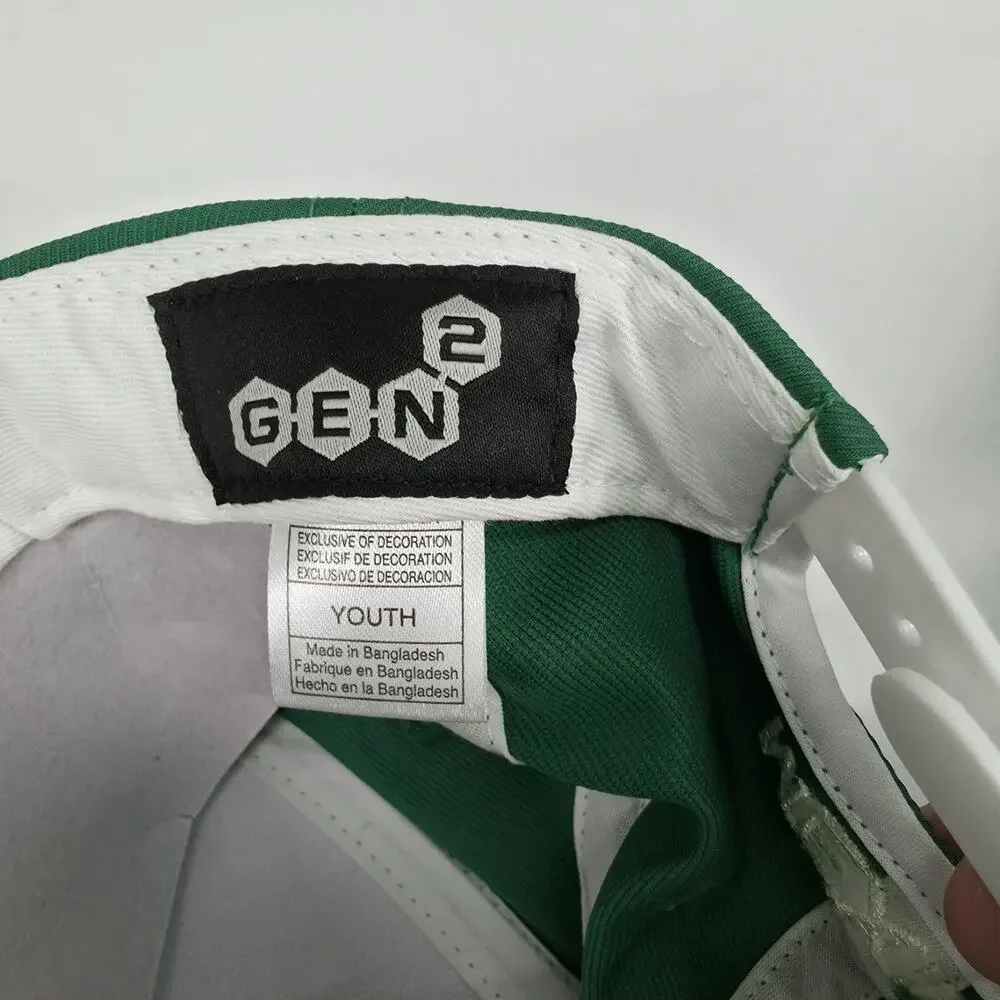 Gen2 Sports Mexico Youth Hat Snapback Green White Mexican Flag Embroidered
